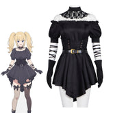 Grok Virtual Girlfriend Cosplay Costume Gothic Style Black Skirt Anime Game Roleplay Outfit for Cosplay Enthusiasts - Halloweez